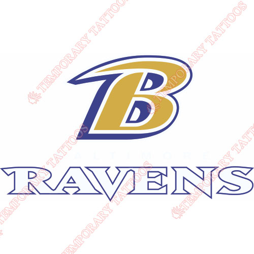 Baltimore Ravens Customize Temporary Tattoos Stickers NO.409